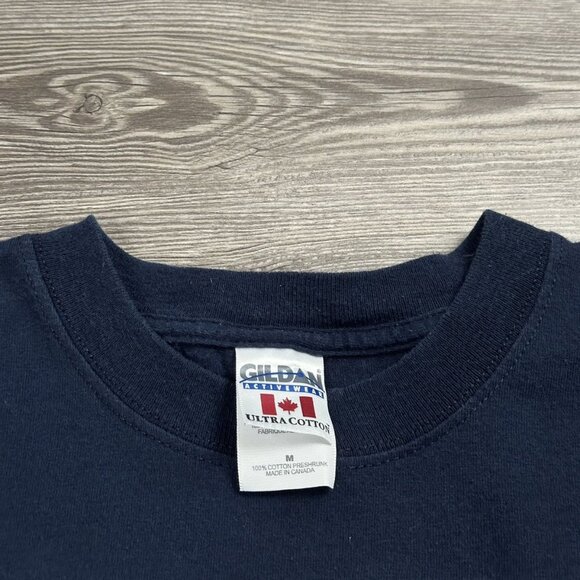 Vintage Y2K Edmonton Oilers NHL Arch Logo T Shirt - Picture 3 of 3